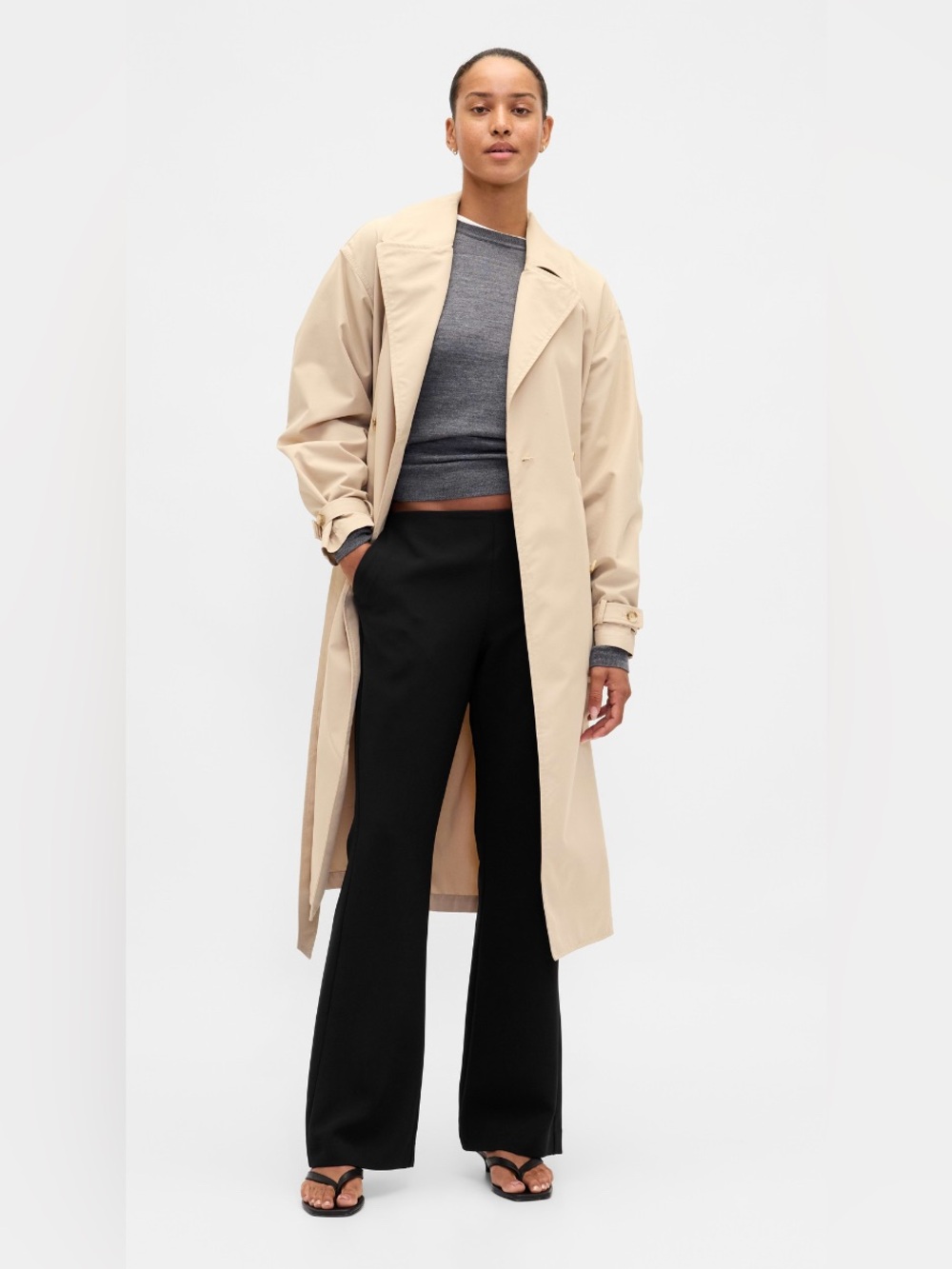 GAP Low Rise Twill Flare Pants